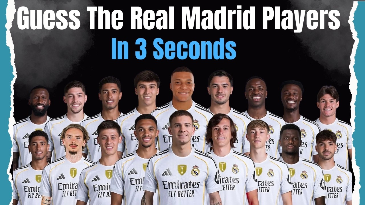 Guess The Real Madrid Players in 3 seconds