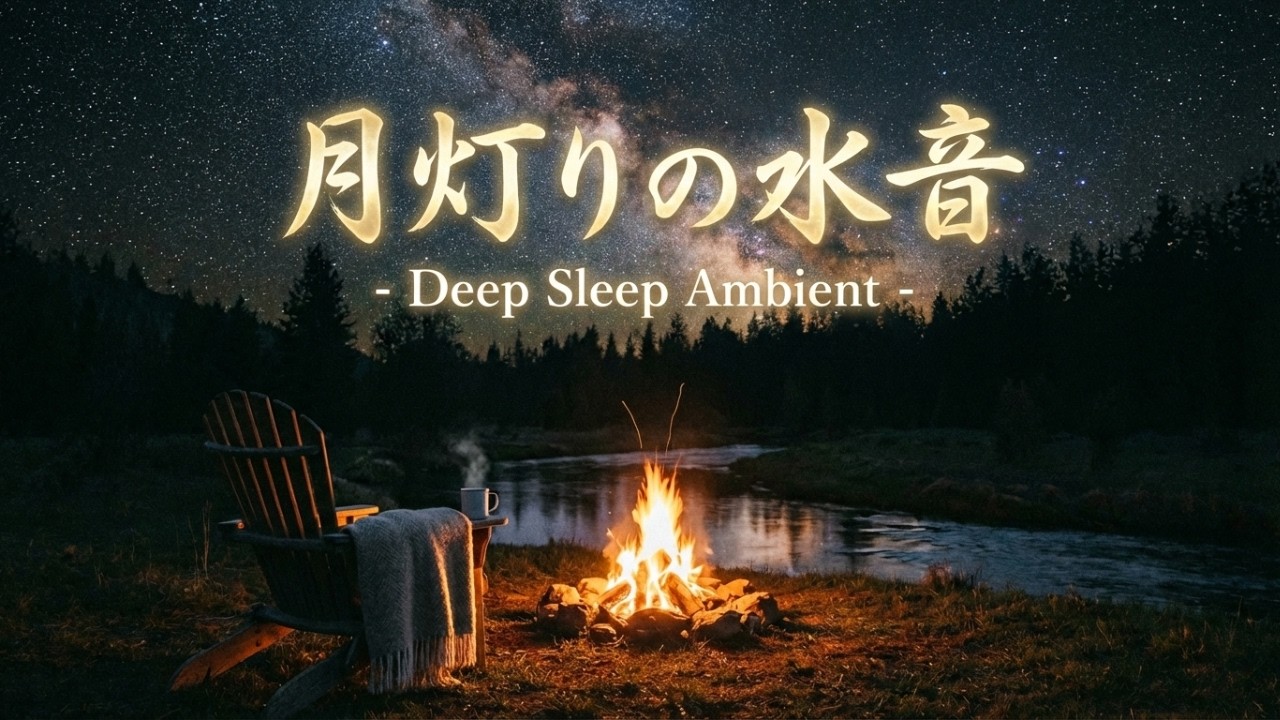 【5分で寝落ち】深い睡眠へ導くヒーリングBGM｜水の音×優しいピアノ｜不眠・ストレス解消・疲労回復