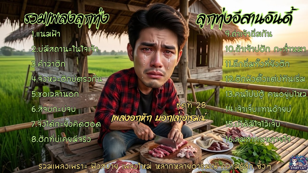 รวมเพลงลูกทุ่ง ลูกทุ่งอีสานอินดี้ เพลงเพราะฟังม่วนๆ เพลงเศร้าฟังไปกะซึ้งไป : Story cat