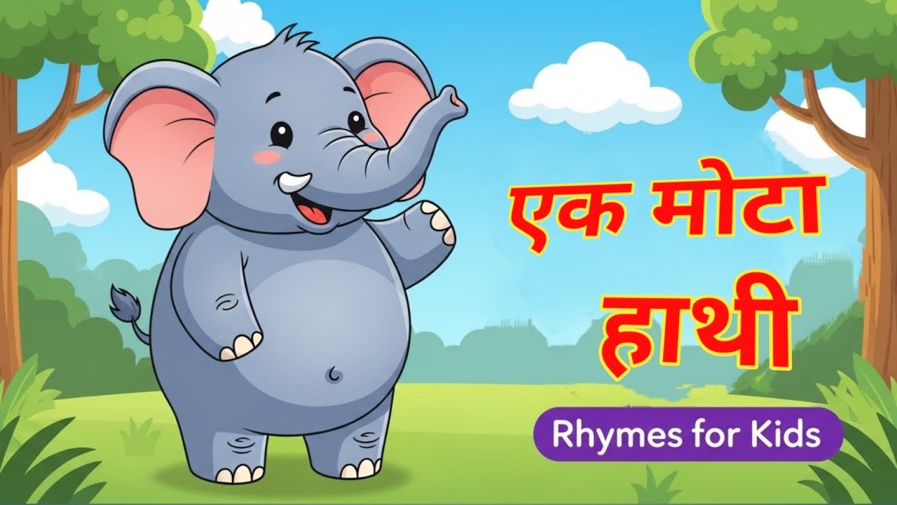 🐘 Gol-Matol Hathi Raja | Fun Hindi Rhyme for Kids 👶🎵