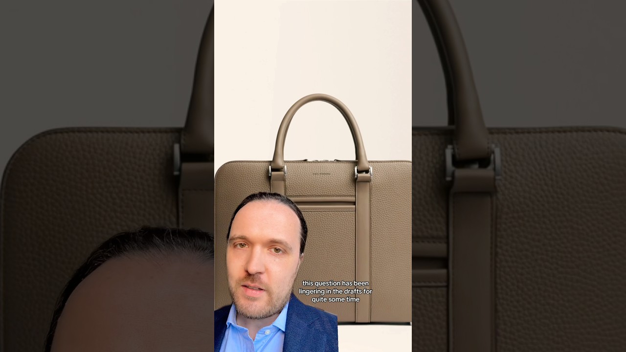 Best leather briefcase #luxurybag #briefcase #leatherbag