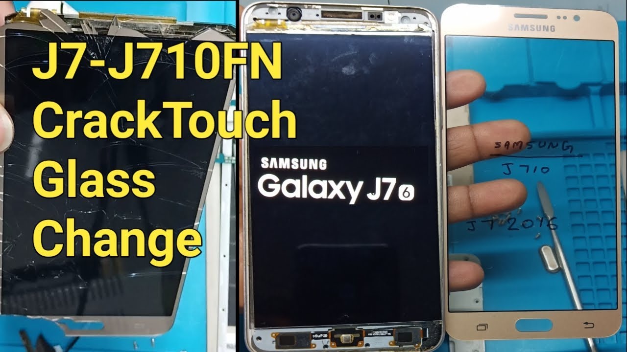 Samsung Galaxy J7 2016 Broken Crack Touch Glass Replacement||How to Change Lcdscreen+touch