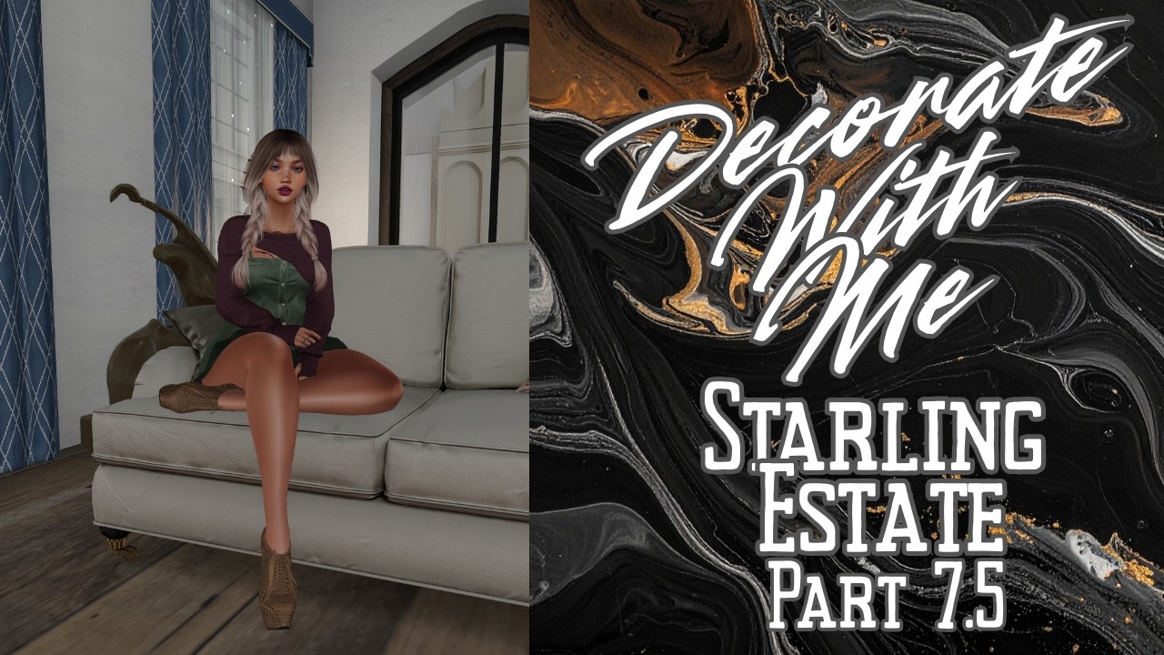 Second Life 2026 🏛️ Starling Estate 🏛️ Part 7.5: Finishing up my Library/Music Room