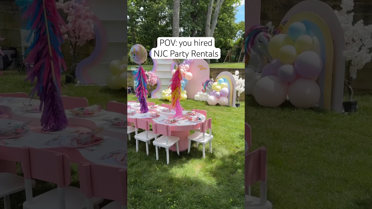 NJC Party Rental made our party seamless + magical! #PartyRentals #EventPlanning #NewJersey #njmom