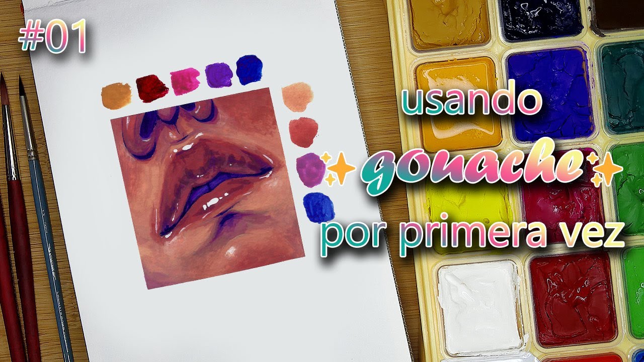 Usando GOUACHE por primera vez (AUXILIO) • 28 días de acuarela #01
