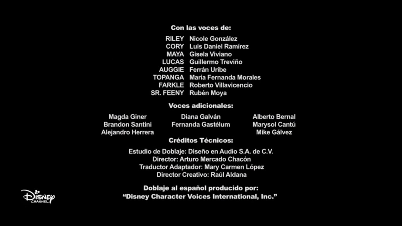 Girl Meets World - Dubbing Credits [ Latin American Spanish ]