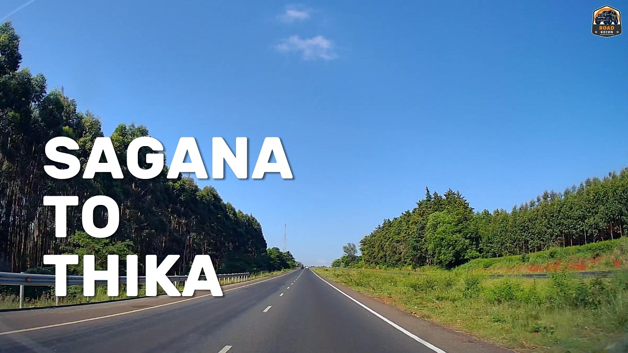 SAGANA - THIKA | BEST KENYAN ROAD TRIPS | 4K 60 FPS DASHCAM