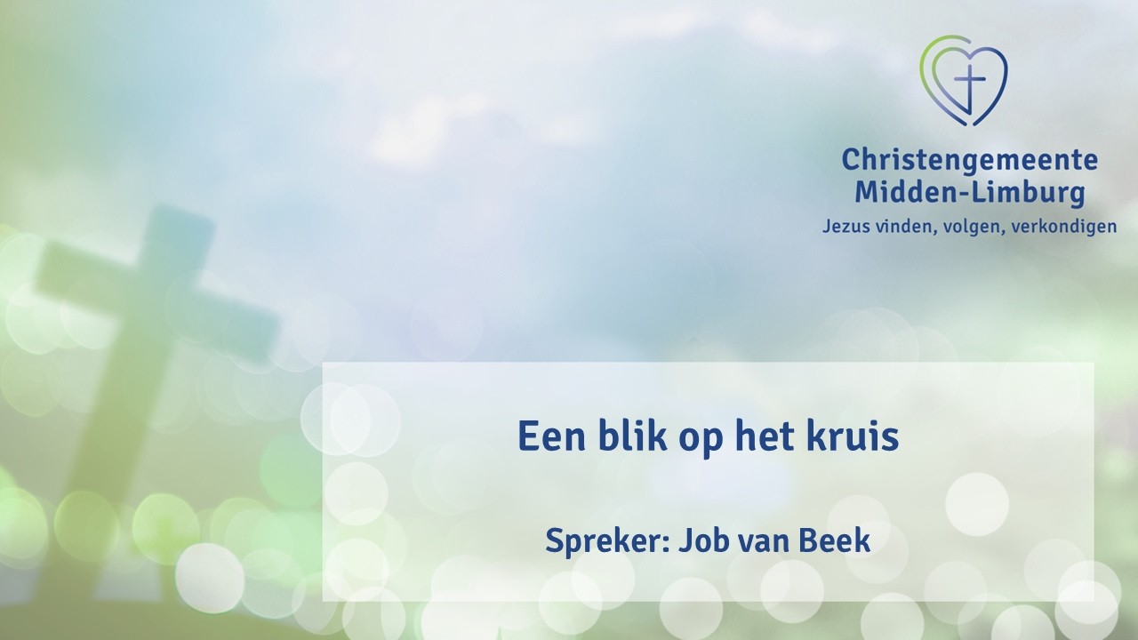 Een blik op het kruis (Job van Beek)