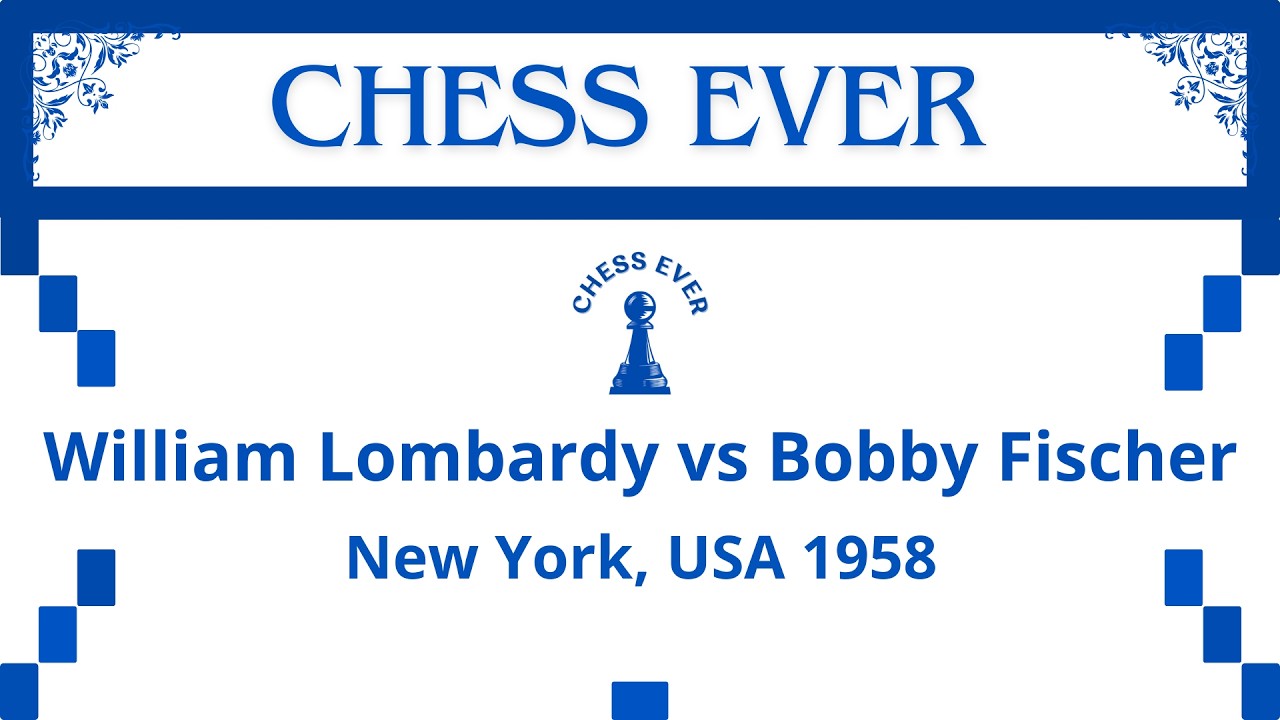 William Lombardy vs Bobby Fischer. New York, USA 1958