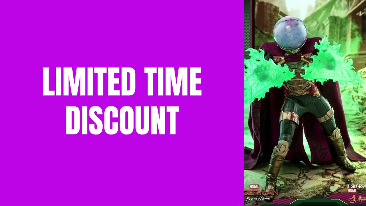 LIMITED TIME DISCOUNT | HOT TOYS | Spider-Man: Far From Home Action Figure Mysterio 30 cm