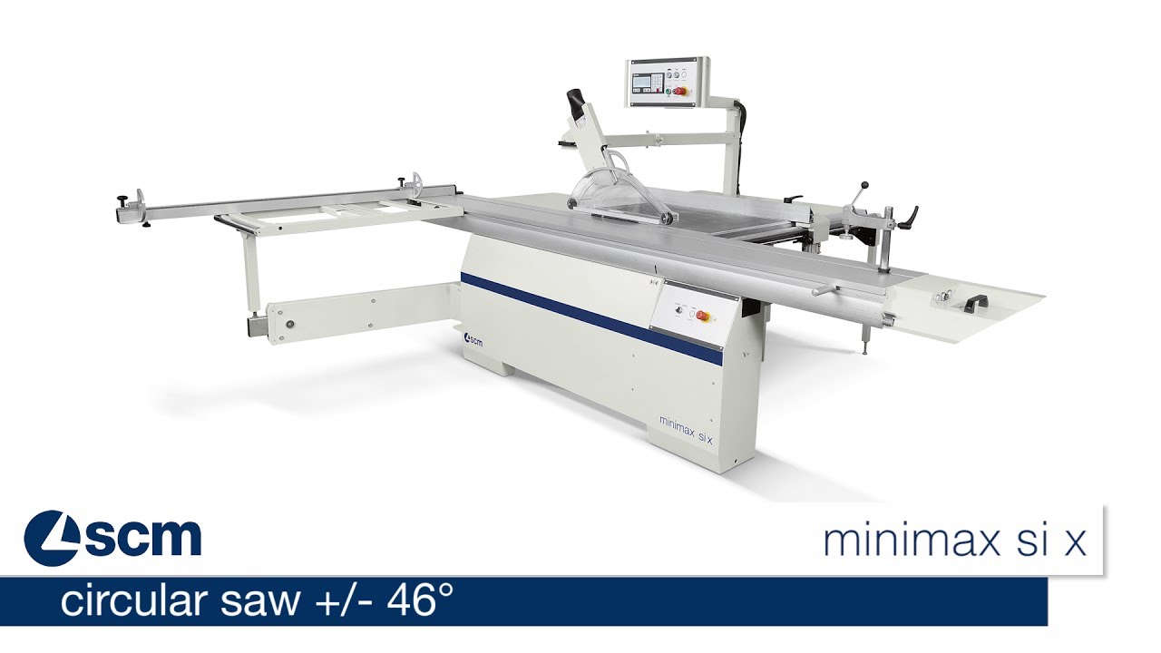 Circular saw with double blade tilting - SCM minimax si x