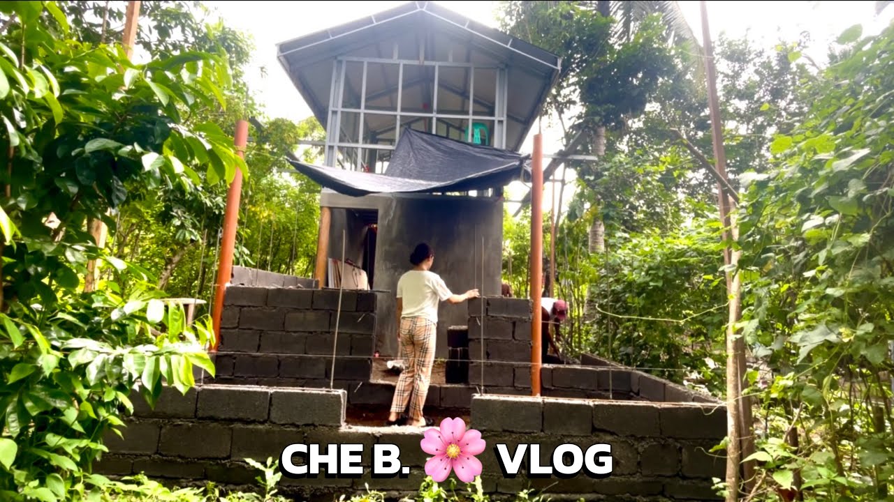 CHEAP GROCERY Shopping| HOUSE Construction on RAINY day| PROVINCE LIFE 