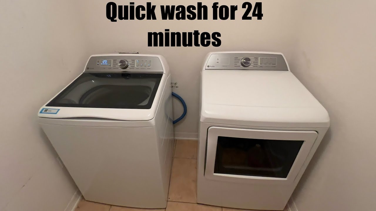 Quick wash for 24 ￼minutes