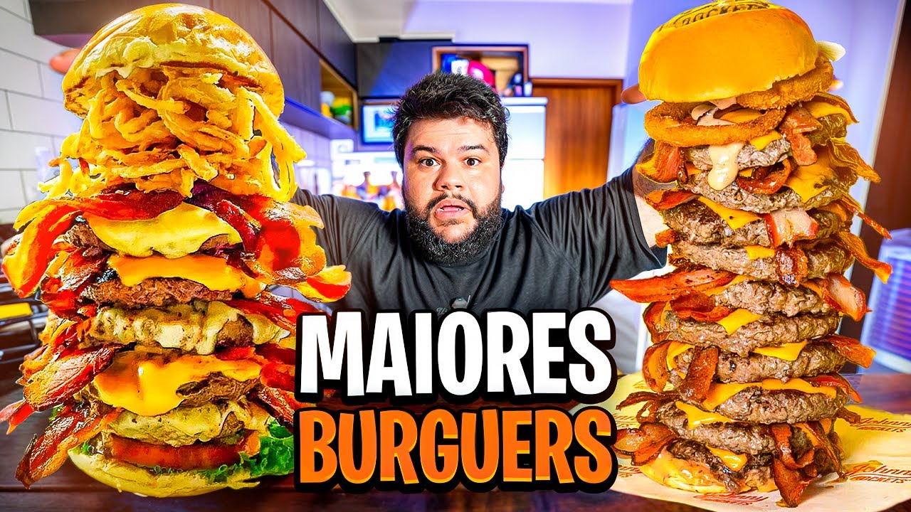 EU PEDI OS MAIORES HAMBÚRGUERES DO APP! (NÃO CONSEGUI TERMINAR 😱)