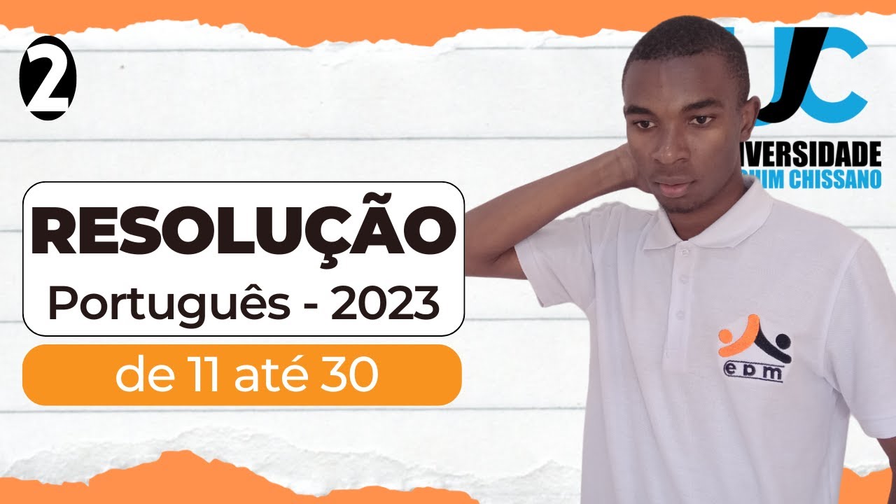Resolução do Exame de admissão de Português, UJC-2023. [p. 2]