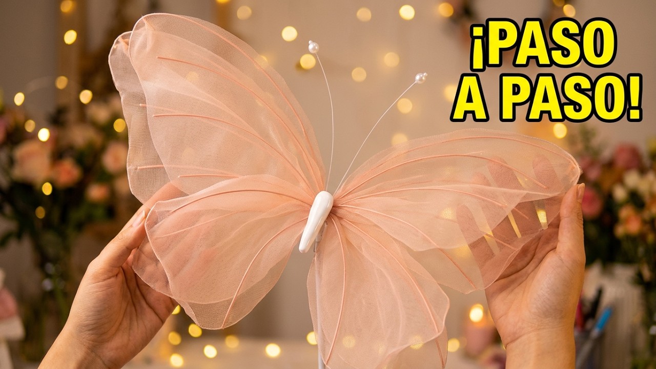 Cómo Hacer Mariposas de Organza Paso a Paso 🦋✨