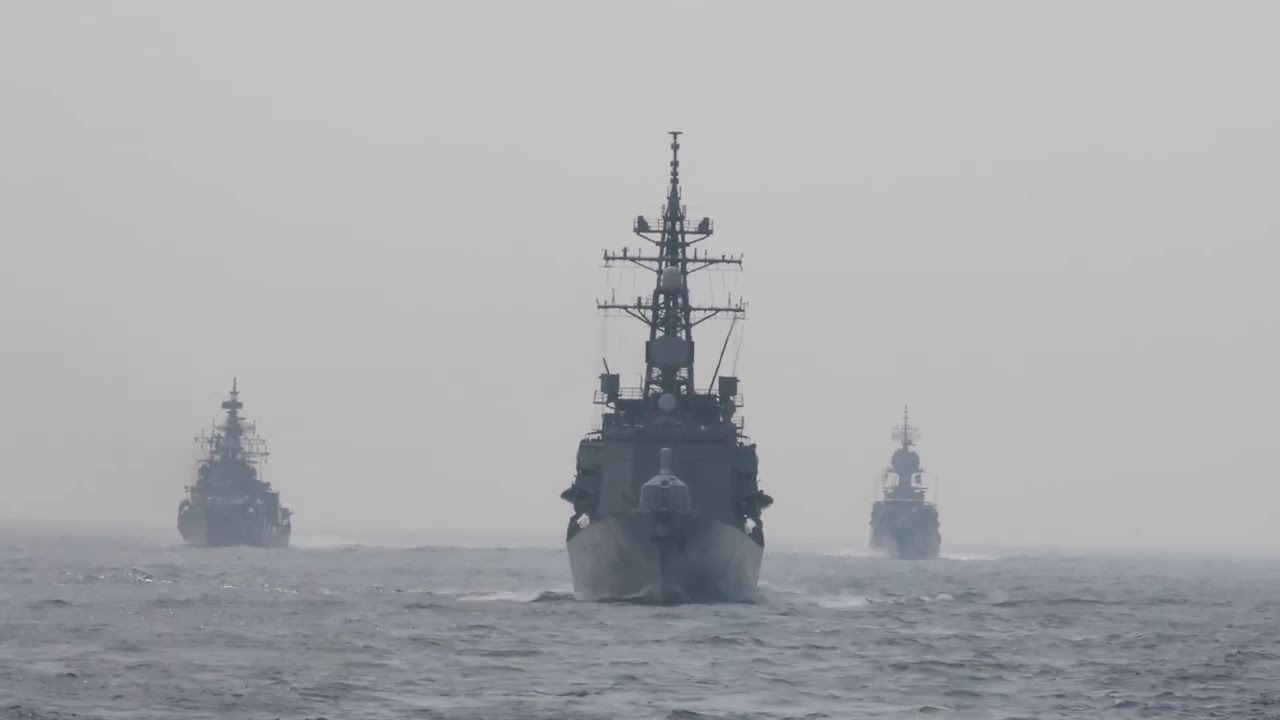 U.S., Australia, Japan and India Underway during Exercise Malablar 2020