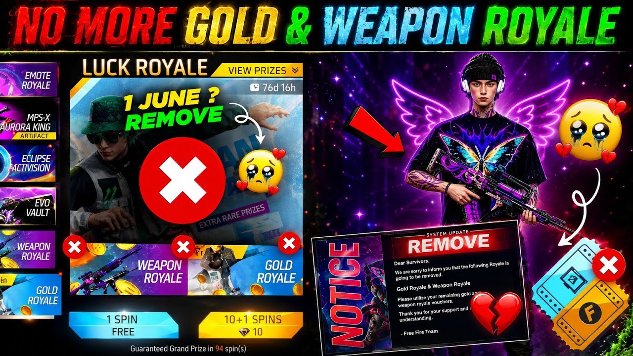 Gold Royal and weapon Royale remove😱🔥-para SAMSUNG,A3,A5,A6, A7,J2,J5,J7,S5,S6,S7,S9,A10,A20,A30,A50