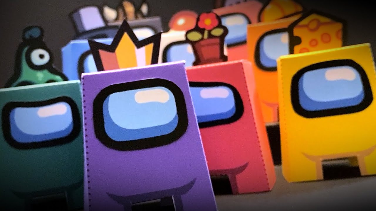 Crafting Crewmates - An Among Us MOVIE and paper craft tutorial