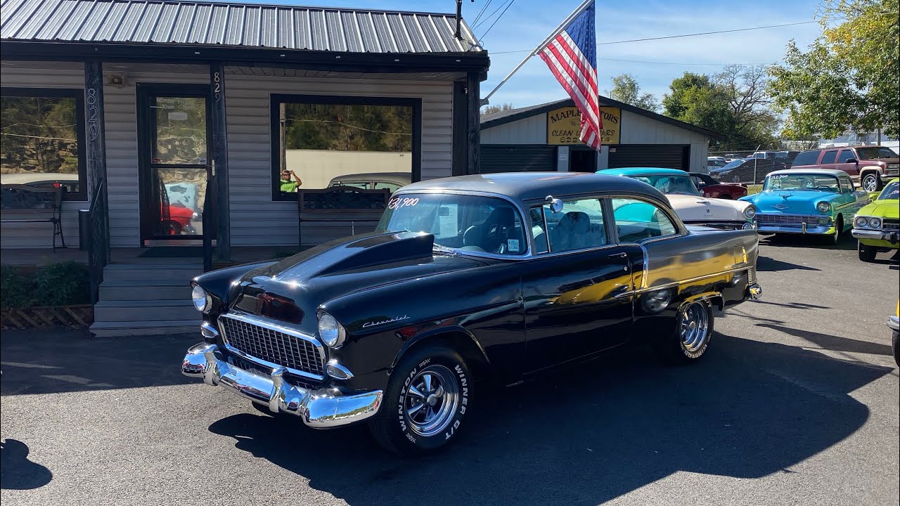 Test Drive 1955 Chevrolet 2 Door Post SOLD $31,900 Maple Motors #1333
