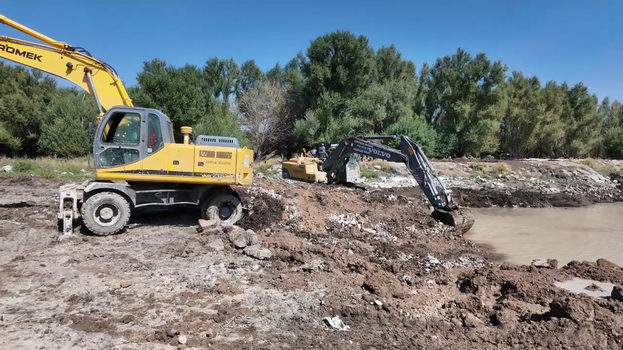 Kaya gölü düzenleme çalışmalarından kareler 2025 ağustos 