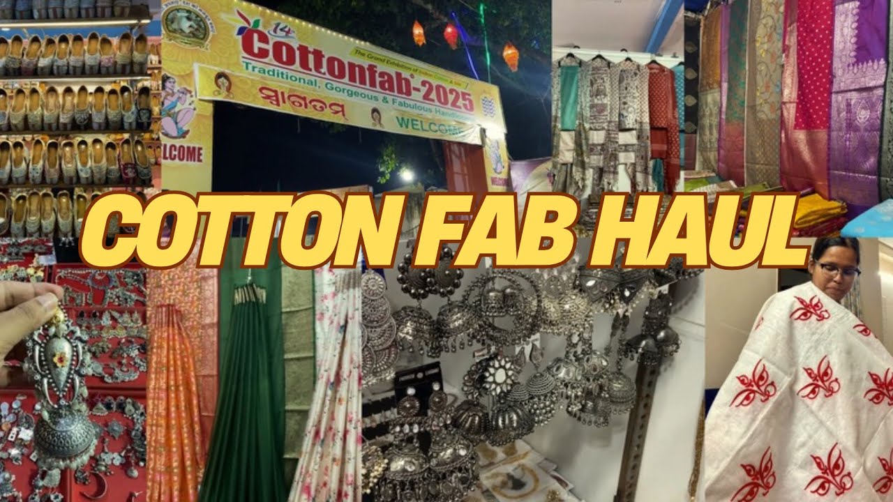 COTTON FAB BHUBANESWAR 2025 | Saree, Dress Material & Jewellery Haul- Worth it? 