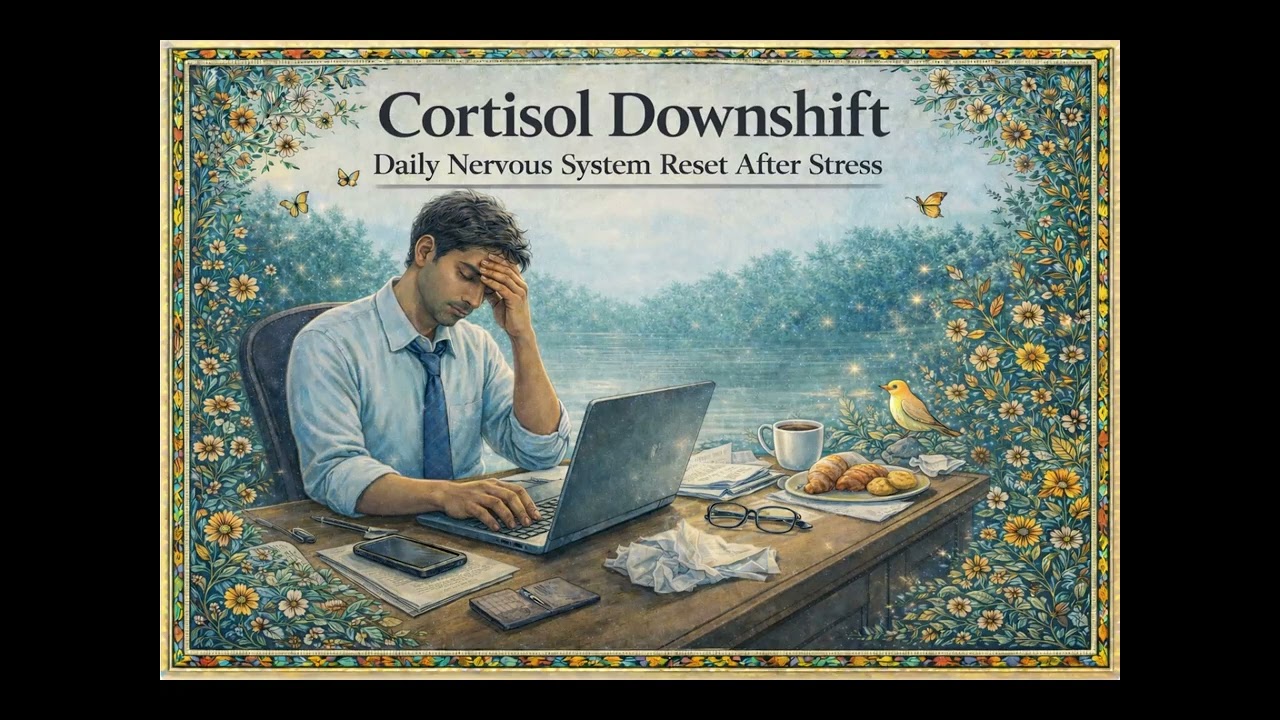Cortisol Downshift | Nervous System Reset After Stress | Deep Calm Soundscape
