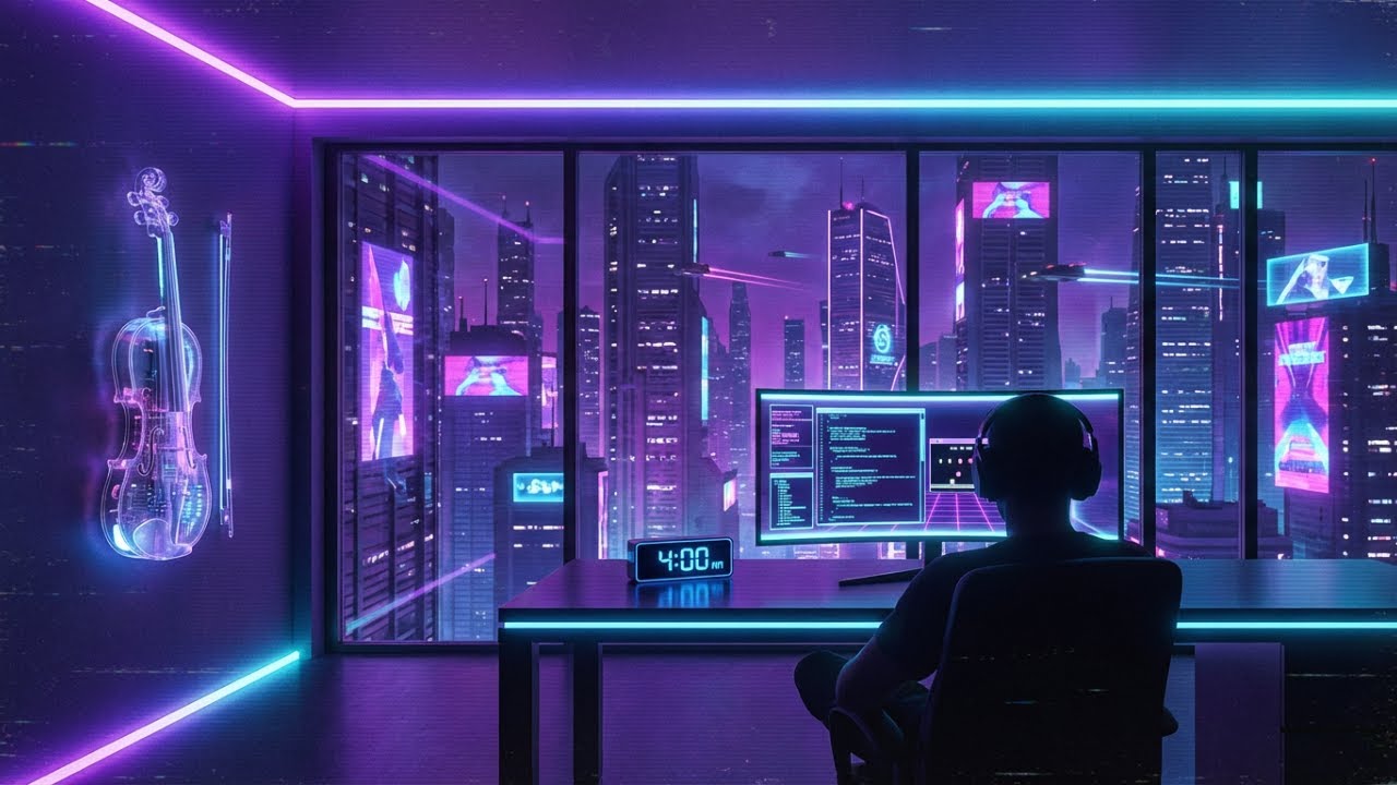 3 Hours of Lofi Violin 🌌 for Long Gaming Nights (Synthwave) | Session 1