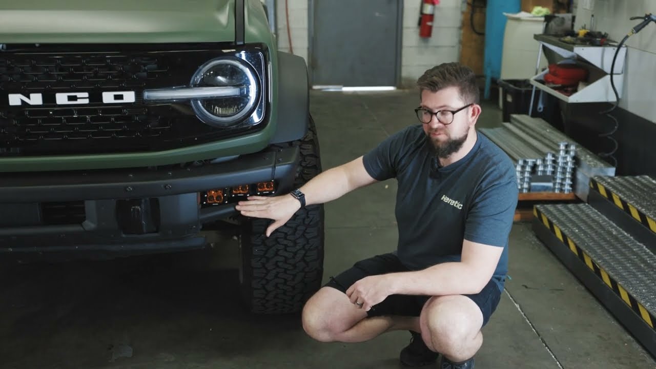 Heretic Bronco Modular Steel Bumper  Fog Light Kit Install
