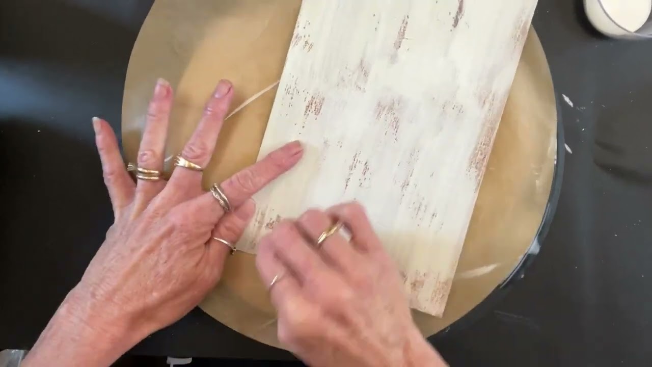 Shocking DIY: Chippy Paint Over Scrapbook Paper!