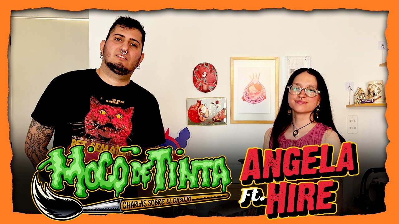 Angela Hire | mi primera EXPOSICION SOLA, Fiesta de STICKERS | Moco de Tinta EP: 02 |T2|