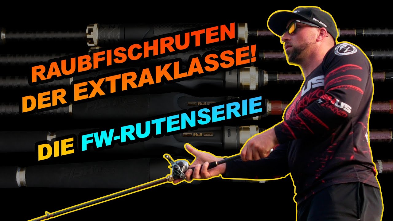 Fishus FW-Ruten für das Raubfischangeln im Süßwasser.