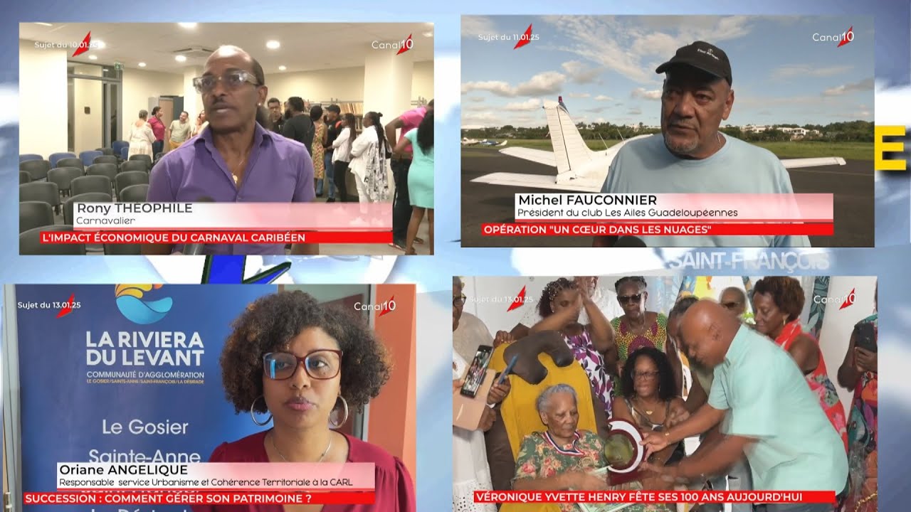 Onews Guadeloupe. Le Jt de Canal 10