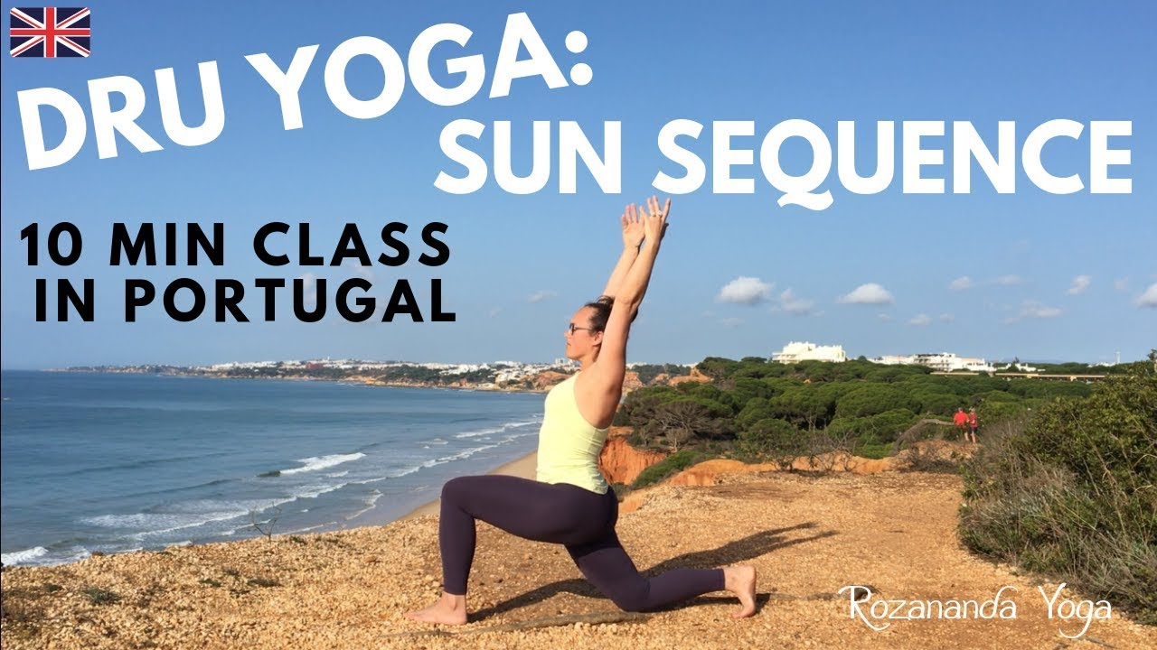 Dru Yoga Sun Salutations - 10 min yoga class - Surya Namaskar - Rozananda Yoga