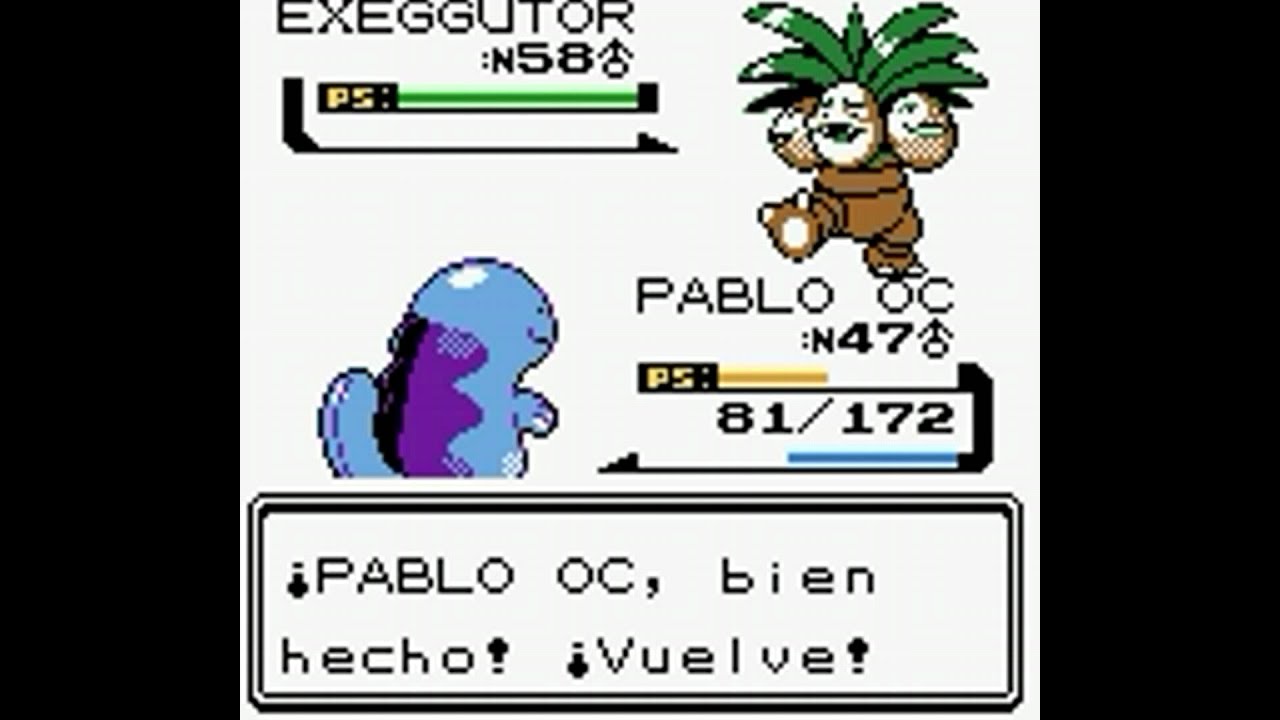 Pok&eacute;mon Cristal - Batalla contra L&iacute;der Azul [HD]