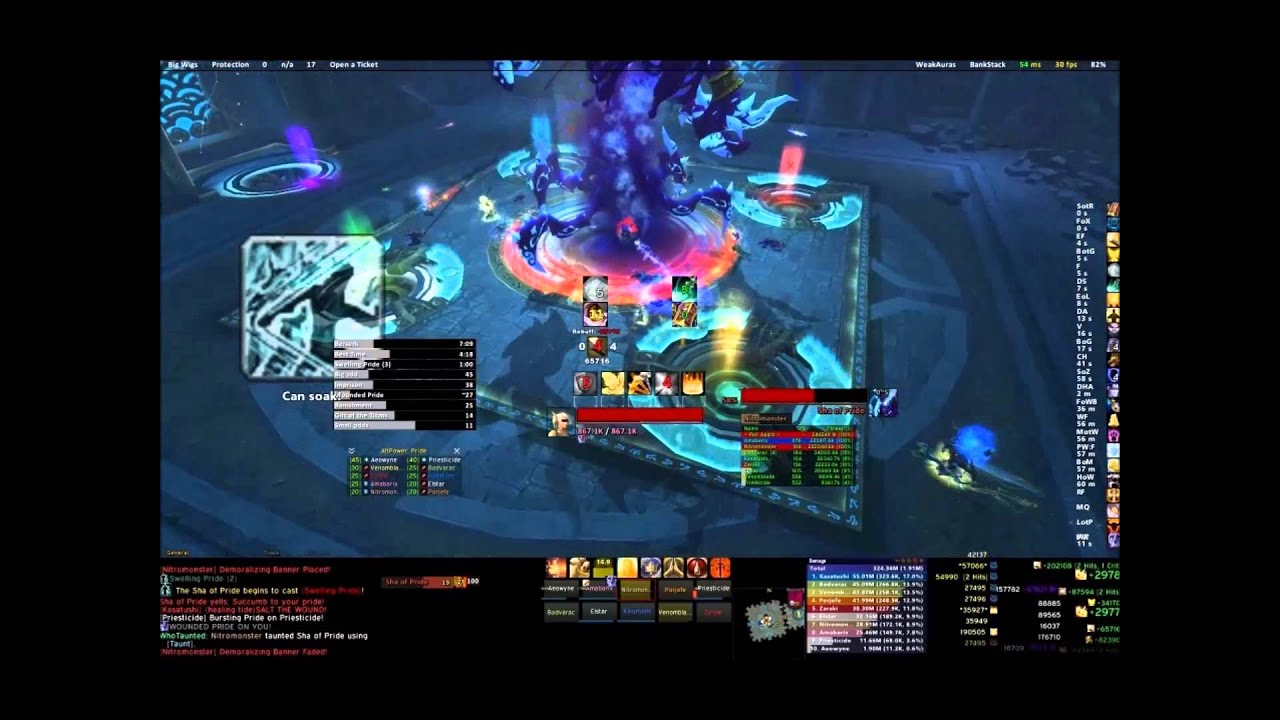 Heroic Sha of Pride 10 man  Protection Paladin 1080p