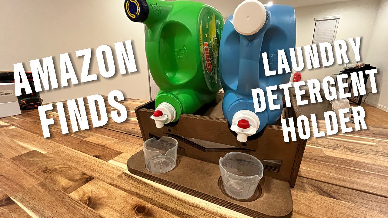 LAUNDRY DETERGENT HOLDER | AMAZON #laundrydetergentholder #laundryroomorganization #laundry