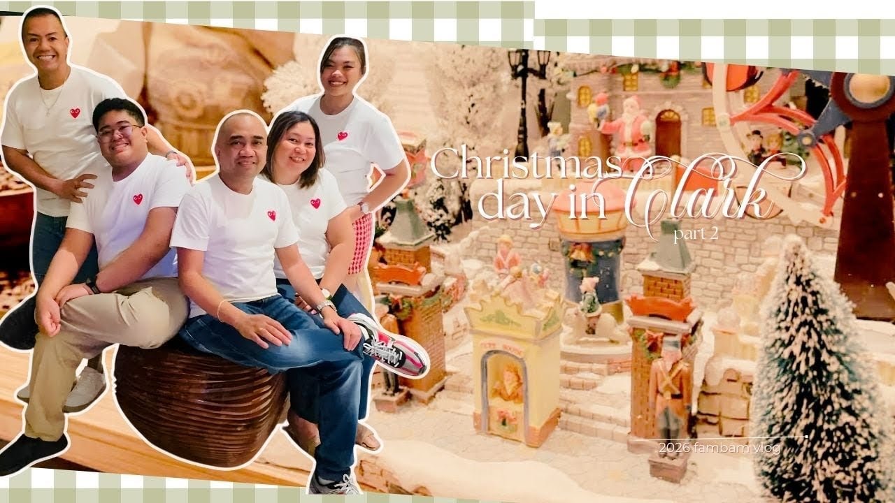 Simple Christmas Celebration with the Fambam | Hotel buffet, Gift giving, trying new cafe #sahm 