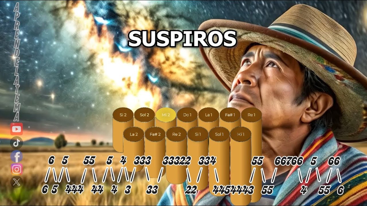 Suspiros - APRENDE ZAMPOÑA NUMEROFONIA Y LETRA TUTORIAL