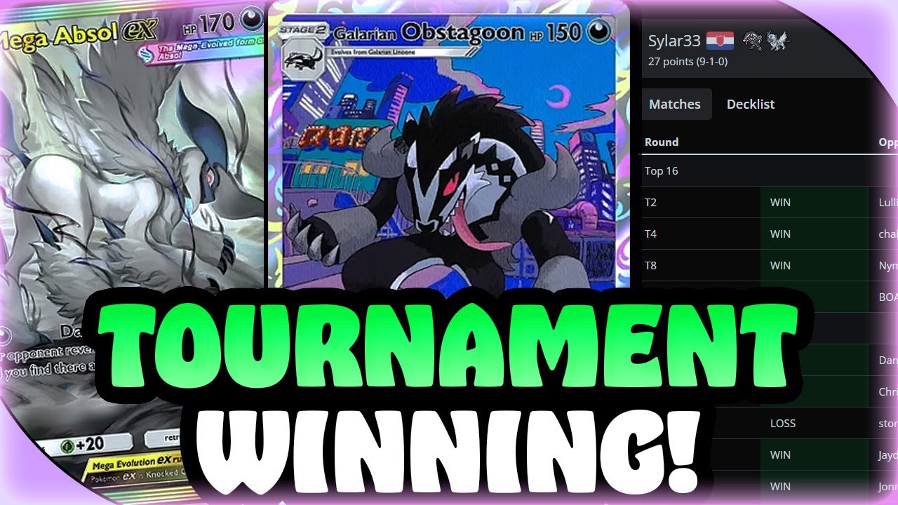 Победная колода Obstagoon Mega Absol EX! НОВИНКА: Невероятно мощная контрольная колода в Pokemon ...
