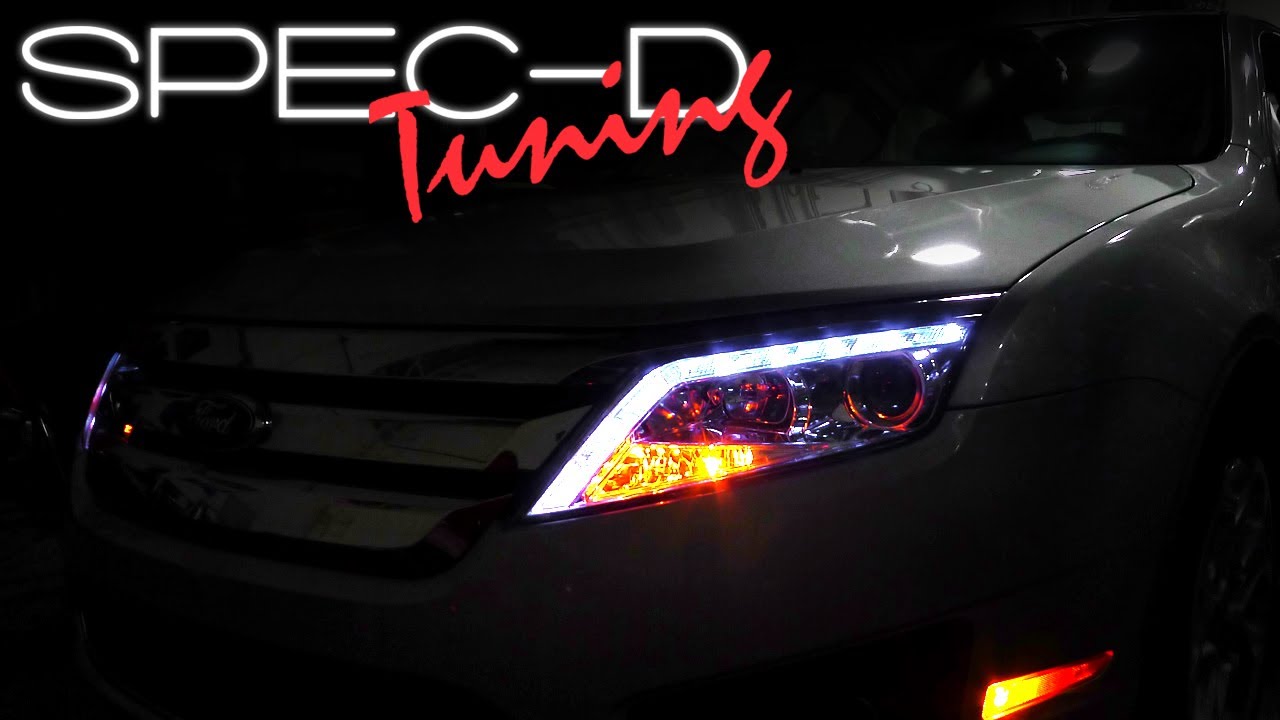 SPECDTUNING INSTALLATION VIDEO: 2010-2012 FORD FUSION LED PROJECTOR HEADLIGHTS