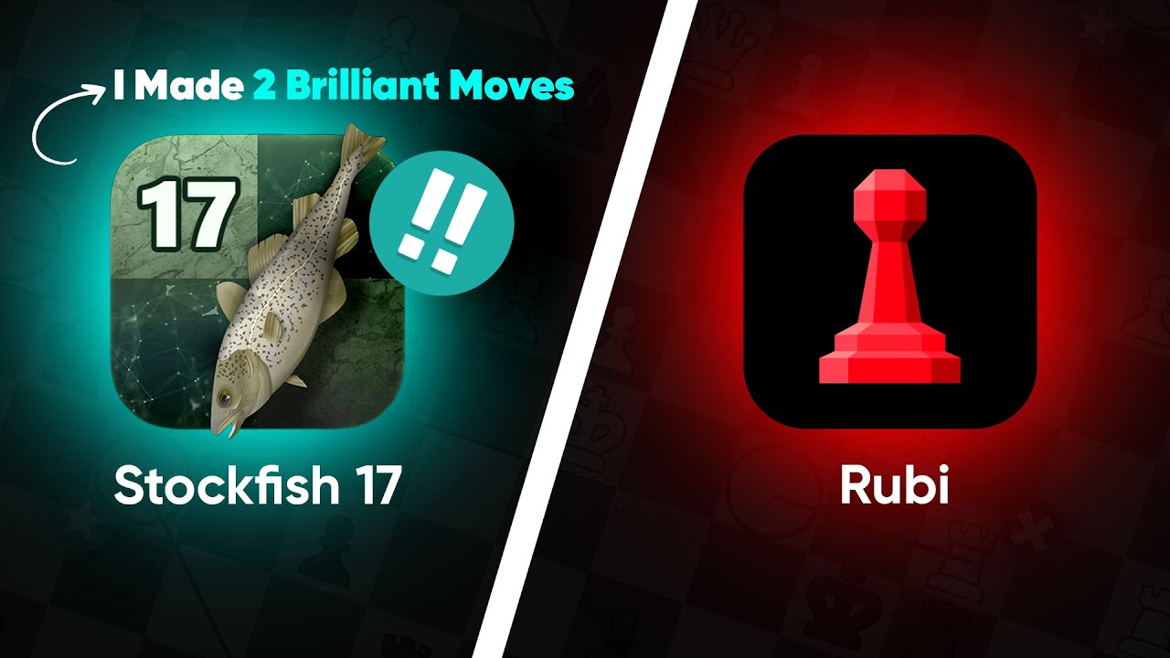 Stockfish 17 vs Rubi | 2 Brilliant Moves From Stockfish 17🤩
