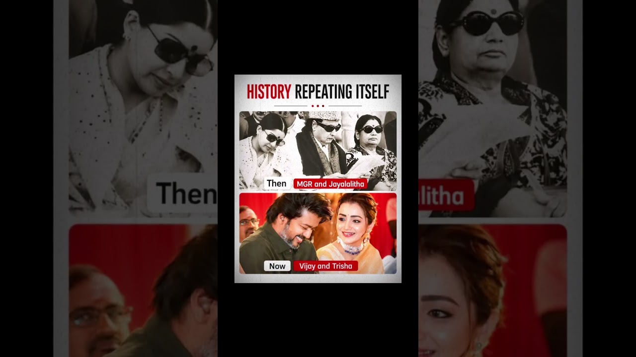 Vijay & Trisha Krishnan = New MGR & Jayalalithaa? 😳🔥 #vijaythalapathy #trishakrishnan