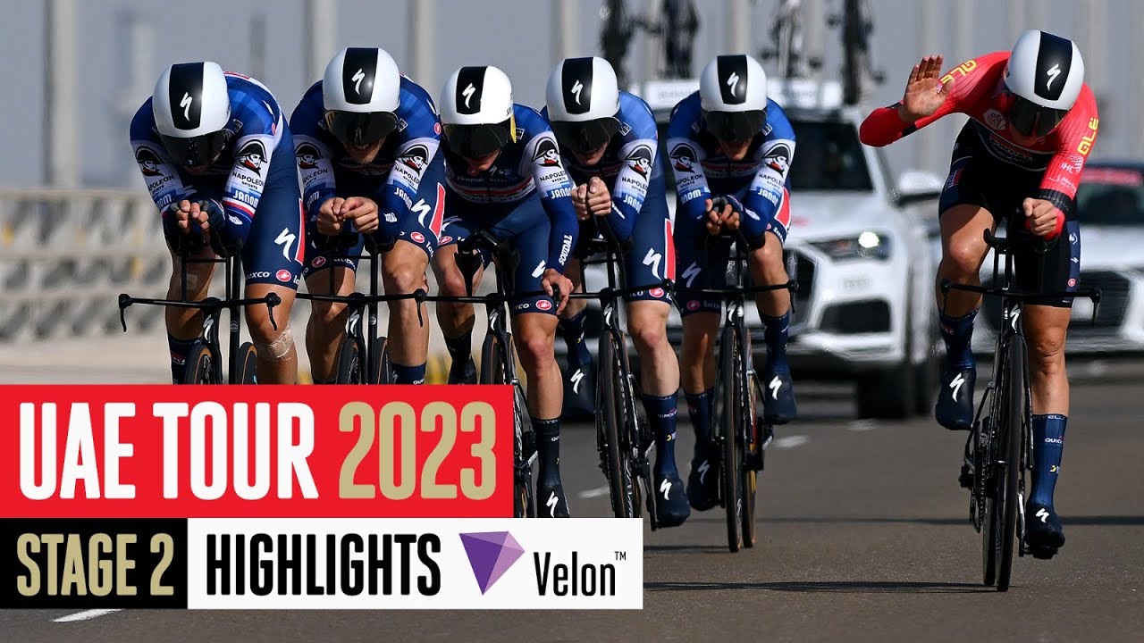 Super tight Team Time Trial finish | UAE Tour 2023 Stage 2 Highlights