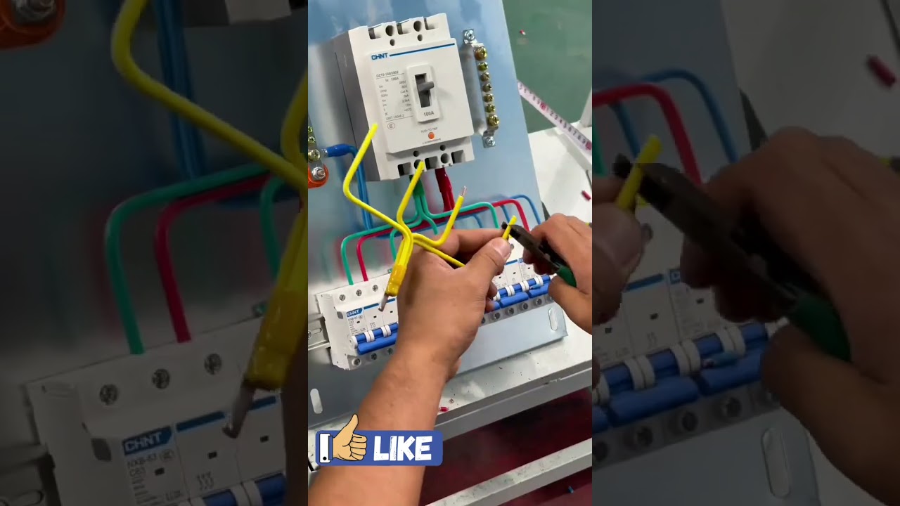 electrician work final board connection diagram control panel wire connection #electricaldesigner