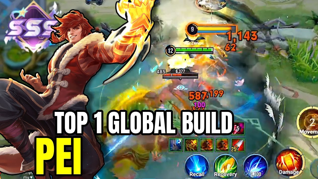 Top 1 Global PEI Build! HIGH RANK DOMINATION | Honor of Kings