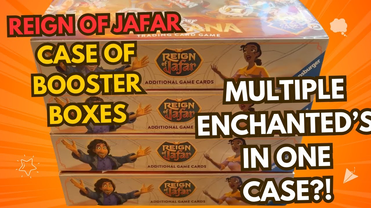 Reign Of Jafar Booster Case Opening! 4 Booster Boxes! Multiple Enchanted's?! #lorcana #BoosterBox