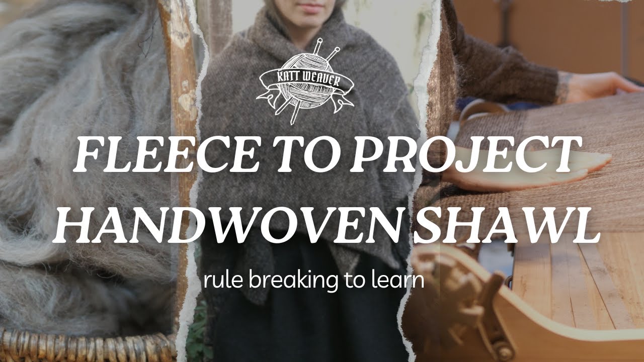 Turning local fleece into a handspun handwoven shawl ✨ my most special project ✨