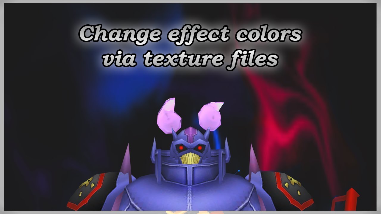 Change effect colors via texture files. (NifSkope)
