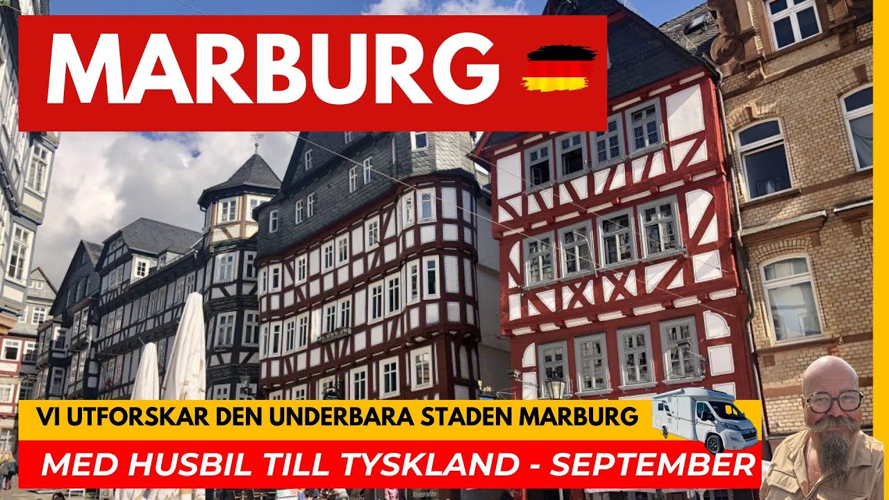 Promenerar från Campingen in till Marburgs centrum. En otroligt vacker stadskärna som rekommenderas!